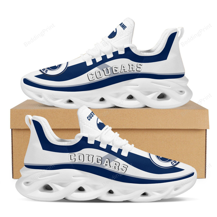 NCAA BYU Cougars Football Team Custom Personalized Max Soul Shoes