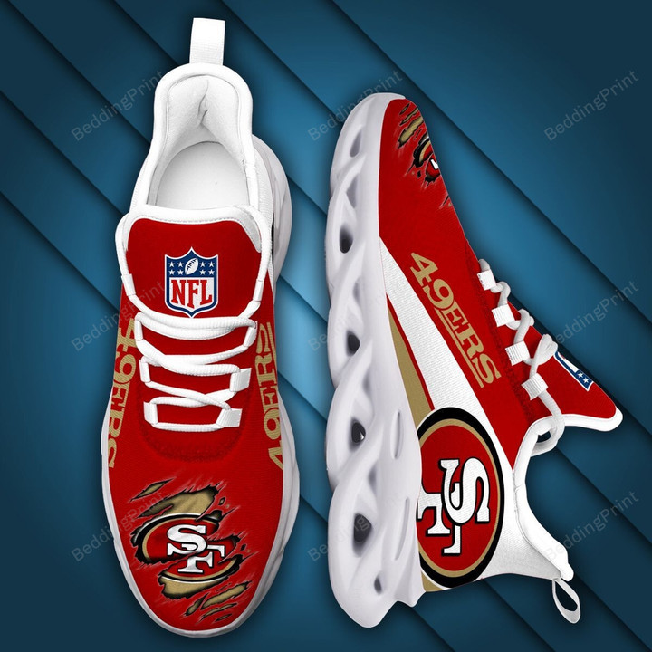 NFL San Francisco 49ers Running Sports Max Soul Shoes