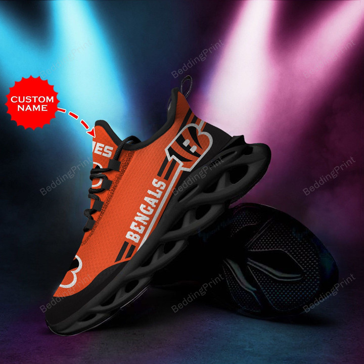 NFL Cincinnati Bengals Custom Name Personalized Max Soul Shoes