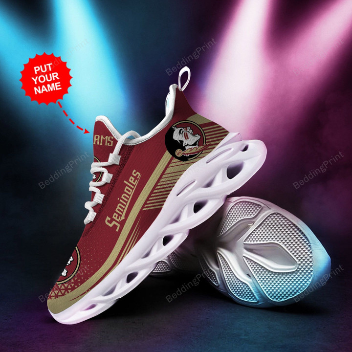 NCAA Florida State Seminoles Custom Personalized Running Sports Max Soul Shoes