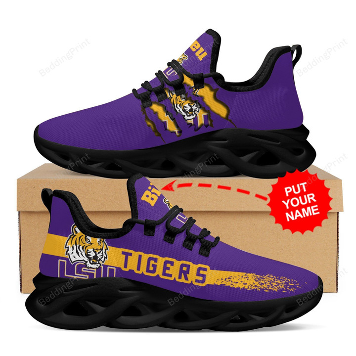NCAA LSU Tigers Custom Personalized Max Soul Shoes
