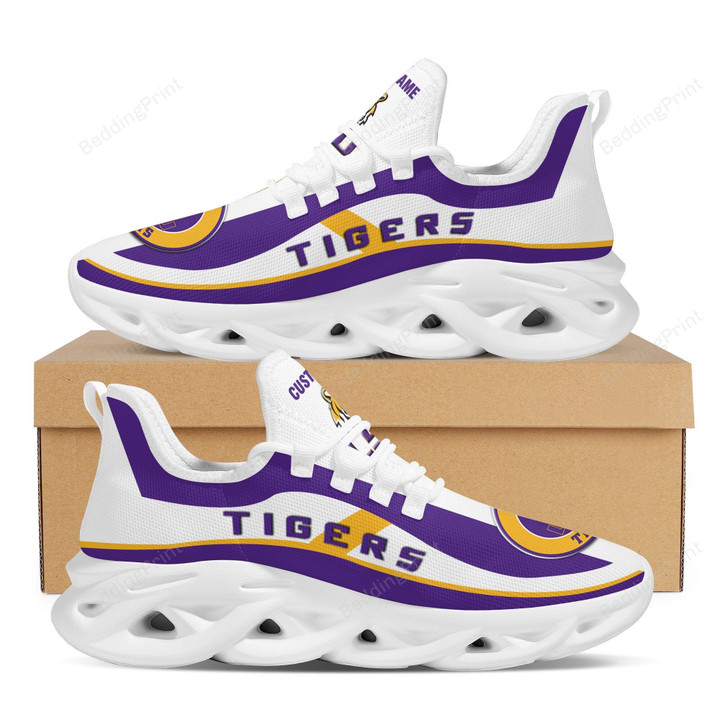 NCAA LSU Tigers Football Team Custom Personalized Max Soul Shoes