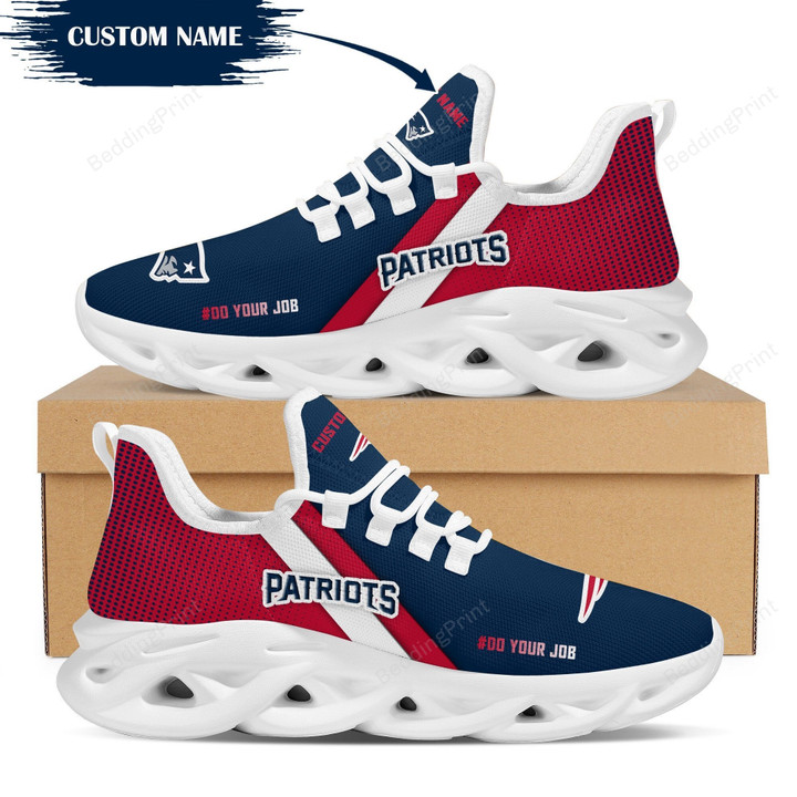 NFL New England Patriots Custom Personalized Running Sports Max Soul Shoes