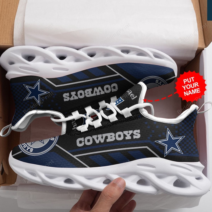 NFL Dallas Cowboys Custom Name Max Soul Shoes