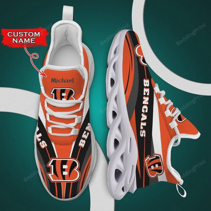 NFL Cincinnati Bengals Custom Name Max Soul Shoes