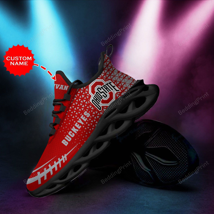 NCAA Ohio State Buckeyes Custom Personalized Running Sports Max Soul Shoes