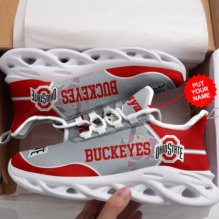 NCAA Ohio State Buckeyes Custom Personalized Max Soul Shoes