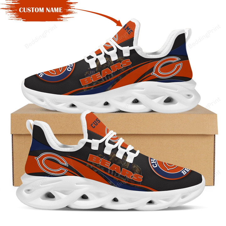 NFL Chicago Bears Mascot Custom Name Personalized Max Soul Shoes