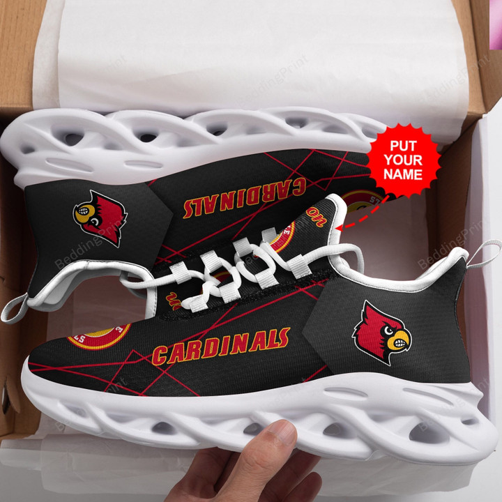 Ncaa Louisville Cardinals Custom Name Personalized Running Sports Max Soul Shoes Style 4