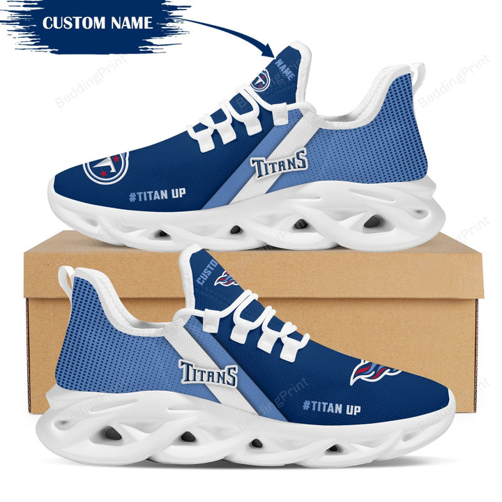 NFL Tennessee Titans Custom Personalized Running Sports Max Soul Shoes