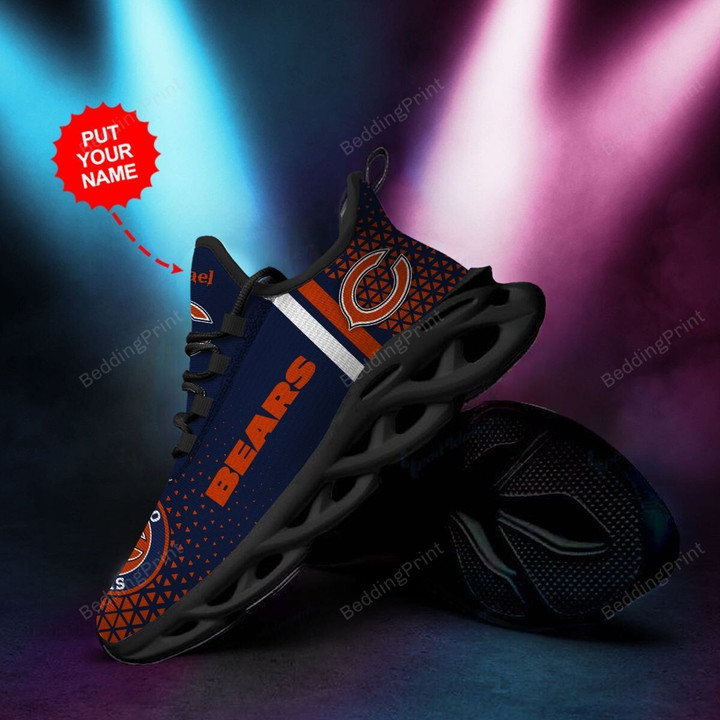 NFL Chicago Bears Custom Personalized Running Sports Max Soul Shoes
