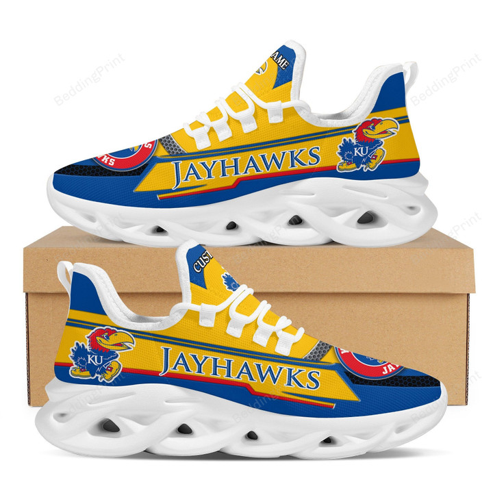 NCAA Kansas Jayhawks Football Team Max Soul Shoes