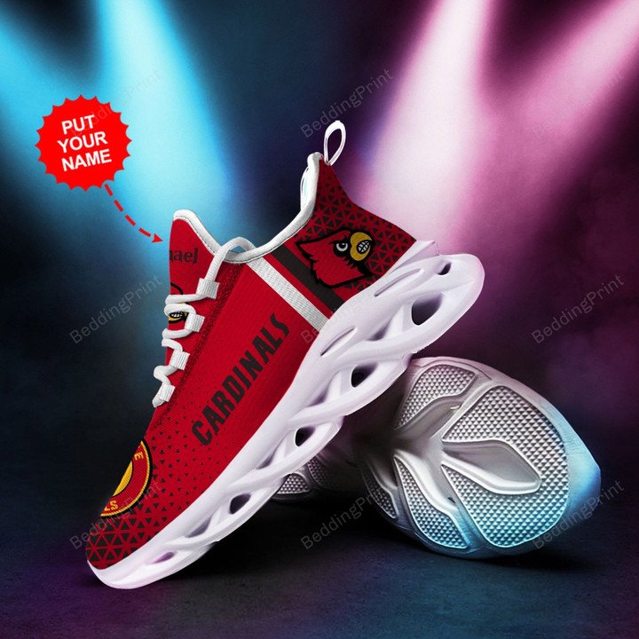Ncaa Louisville Cardinals Custom Personalized Max Soul Shoes Style 4