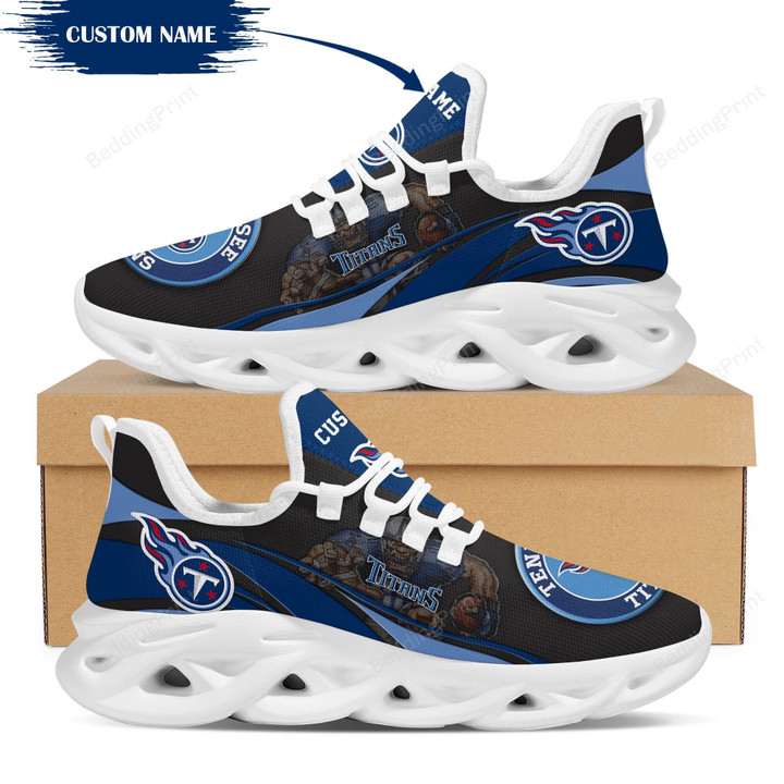 NFL Tennessee Titans Custom Name Max Soul Shoes