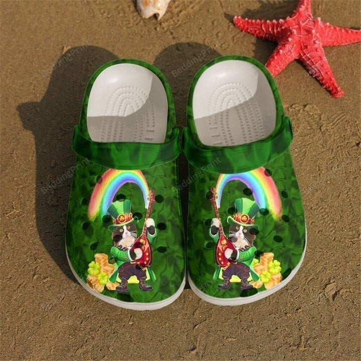 Irish Cat Crocs Crocband Clogs, Gift For Lover Irish Cat Crocs Comfy Footwear