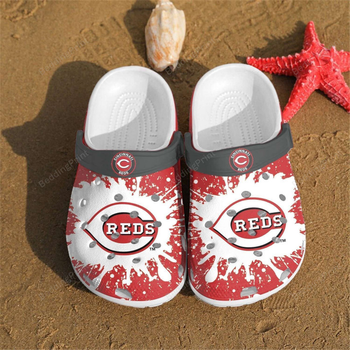 Cincinnati Reds MLB Crocs Crocband Clogs, Gift For Lover Cincinnati Reds Crocs Comfy Footwear