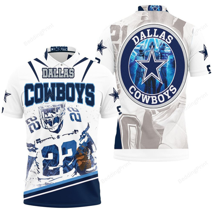 Emmitt Smith Dallas Cowboys Nfc East Division Champions Super Bowl Polo Shirt