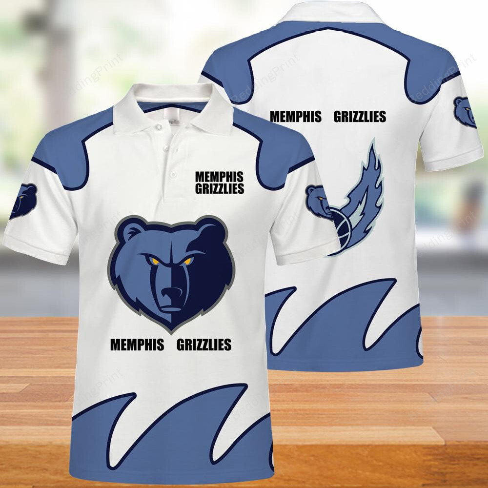 Memphis Grizzlies Button Up Polo Shirt