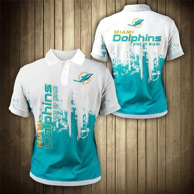Miami Dolphins 3D Polo Shirt