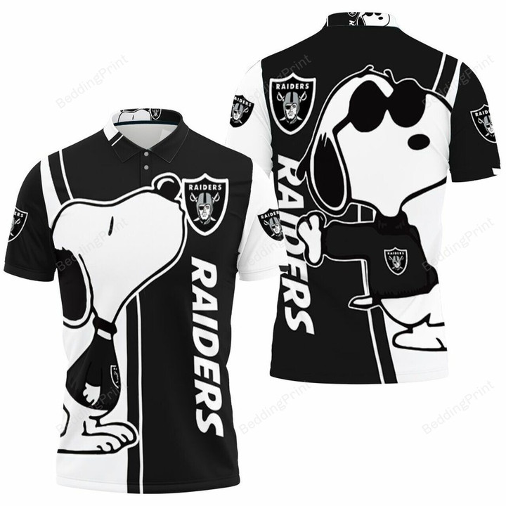 Oakland Raiders Snoopy Lover 3D Printed Polo Shirt