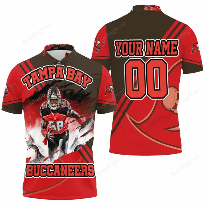 Personalized Tampa Bay Buccaneers Shaquil Barrett 58 Super Bowl Champions Polo Shirt