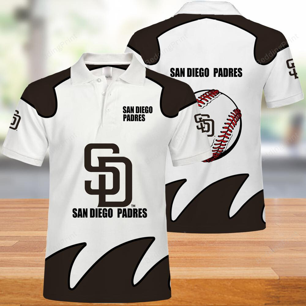 San Diego Padres Button Up Polo Shirt