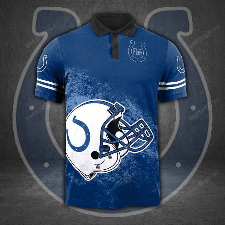 Indianapolis Colts 3D Polo Shirt