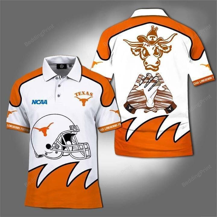 Texas Longhorns Ncaa Lover 3D Polo Shirt