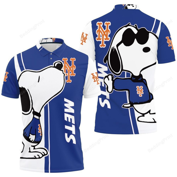 New York Mets Snoopy Lover 3D Printed Polo Shirt