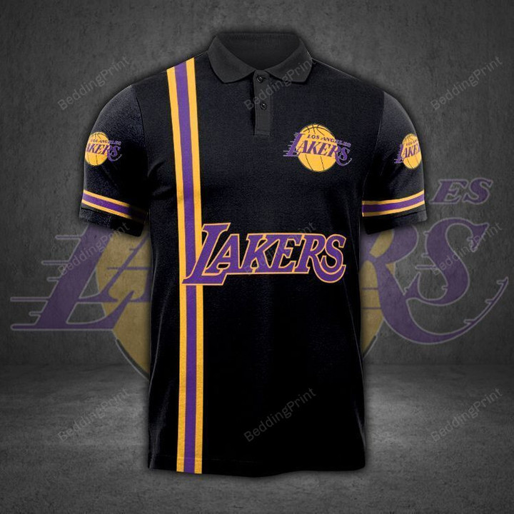 Los Angeles Lakers 3D Polo Shirt