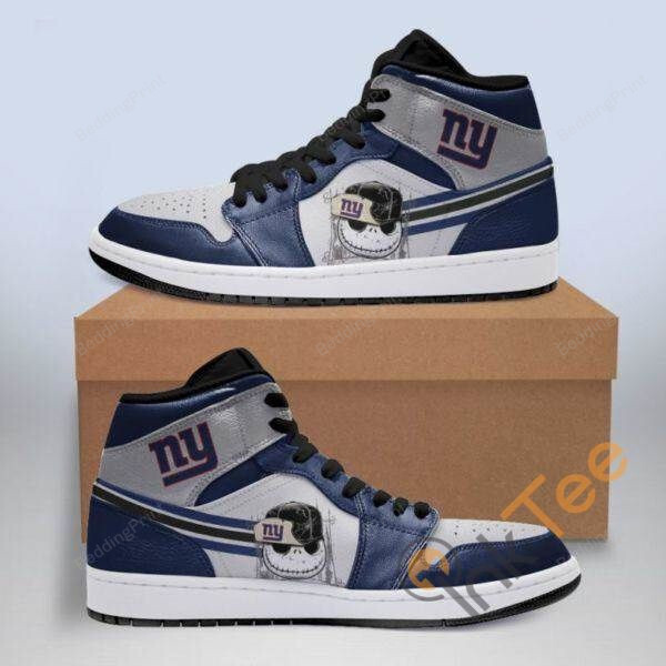 Nfl New York Giants Football Air Jordan Aj1 Shoes Sport Sneakers Style 4