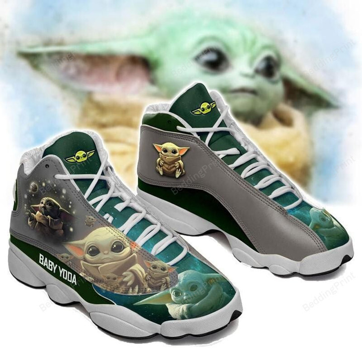 Baby Yoda Star Wars Air Jordan 13 Sneaker , Gift For Lover Baby Yoda AJ13 Shoes For Men And Women