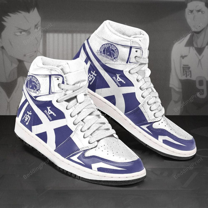 Ohgiminami High Haikyuu Anime Air Jordan AJ1 Shoes Sport Sneakers