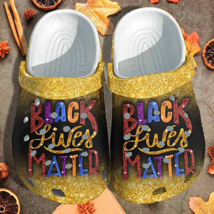 Vintage Black Lives Matter Crocs Crocband Clogs