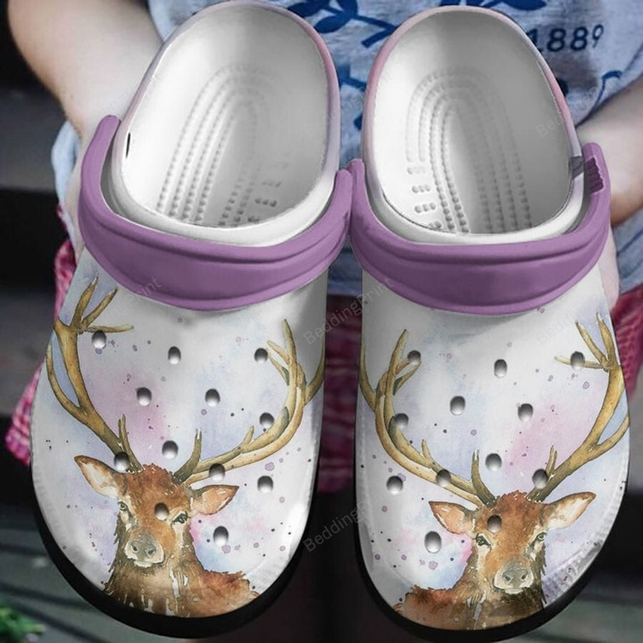Lovely Deer In The Magic World Crocs Crocband Clogs