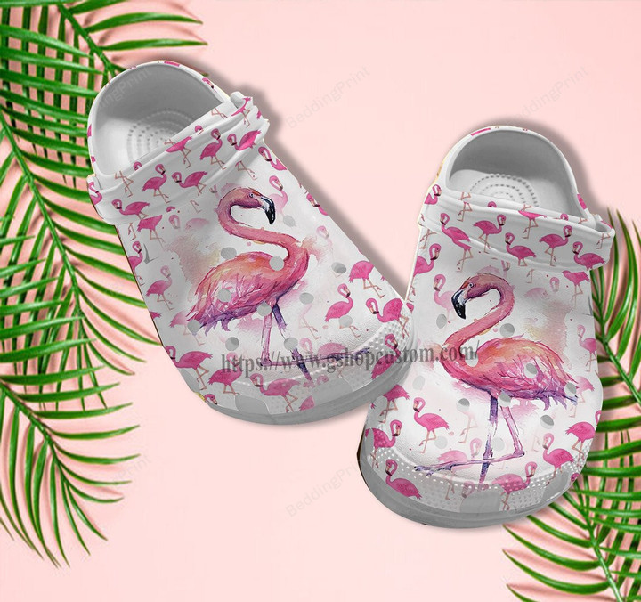 Flamingo Ballet Crocs Crocband Clogs