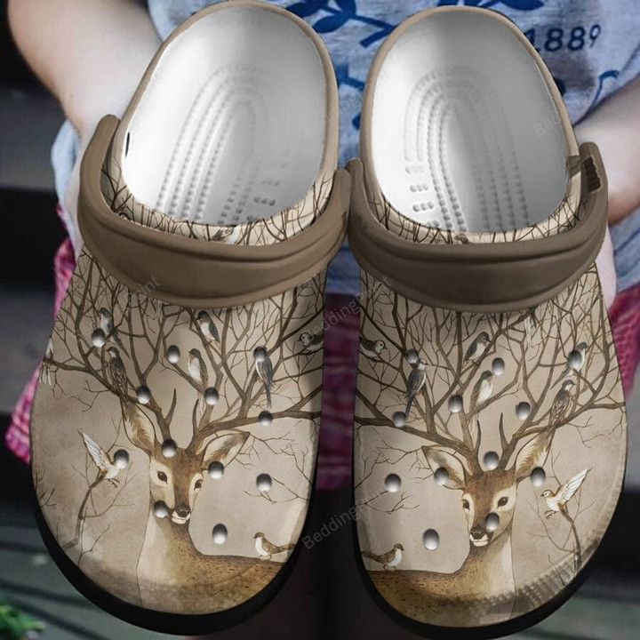 Deer Fawn In An Enchanting Forest Crocs Crocband Clogs