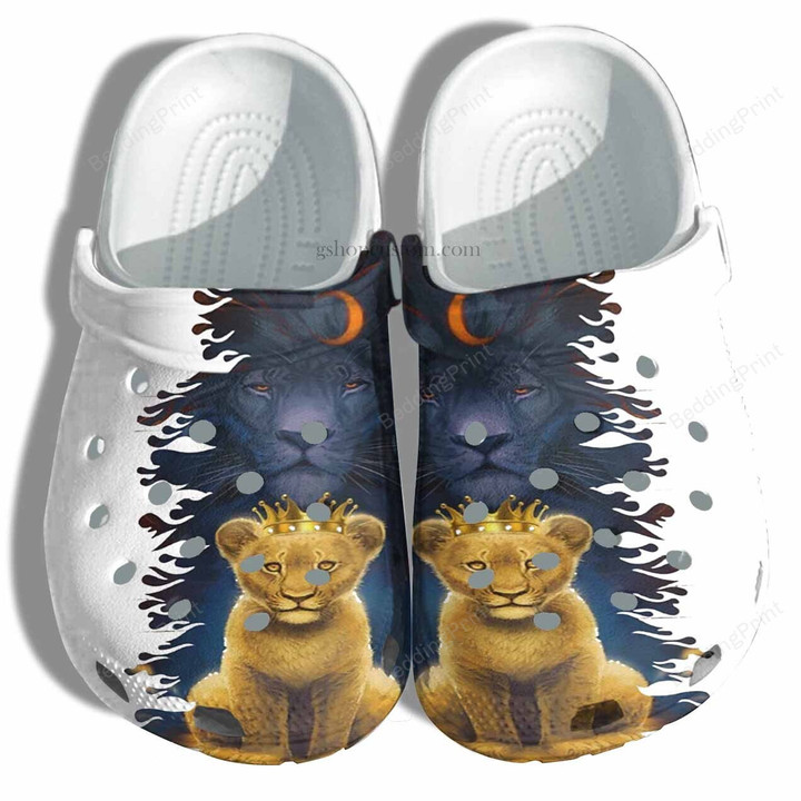 Lion Dad And Lion Son Love To The Moon Crocs Crocband Clogs
