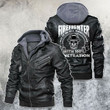 Firefighter Do It In All Position With 100% Penetration Skull Motorcycle Leather Jacket