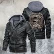 American Bobber Old School Motorcycle Club Leather Jacket