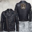 American Bobber Old School Motorcycle Club Leather Jacket