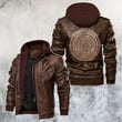 Firefighter Life Badge Of Honor Leather Jacket