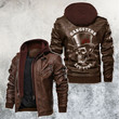New York Gangsters Skull Leather Jacket