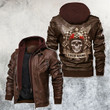 Personalized Name Legend Never Die Racing Skull Mortocycle Leather Jacket