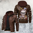 Self-made Man Skull Welder Leather Jacket
