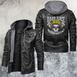 NY Biker Skull Leather Jacket