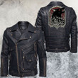 Mythology Norse Creature Fenrir Motorcycle Rider Leather Jacket