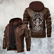 Zodiac Aquarius Motorcycle Club Leather Jacket