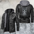 Zodiac Aquarius Motorcycle Club Leather Jacket