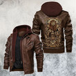 Zodiac Leo Motorcycle Club Leather Jacket